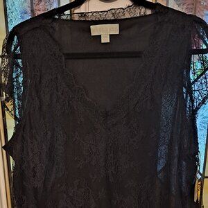 Black lace top
